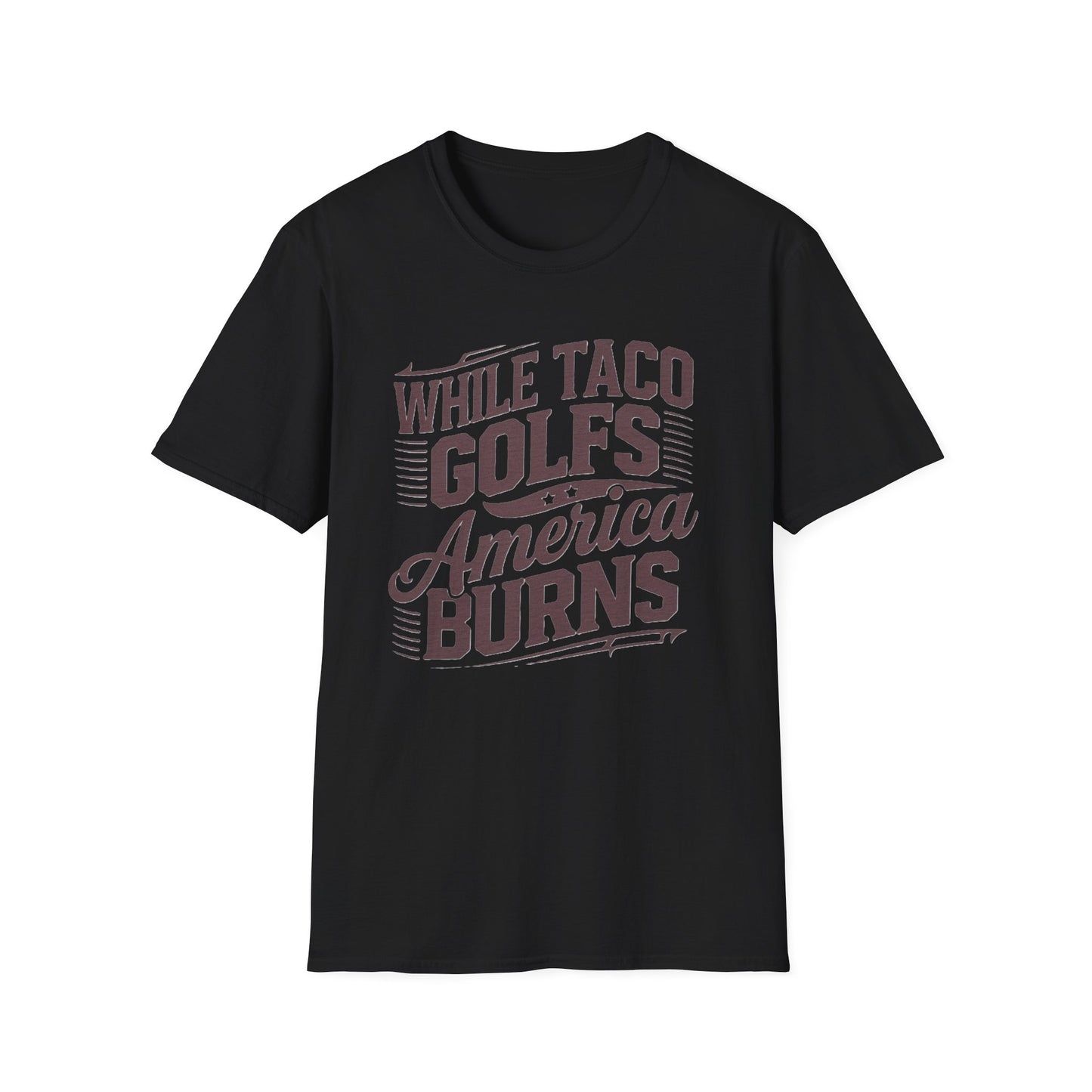 Golf-Themed Unisex Softstyle T-Shirt – Perfect for Taco Lovers, Casual Outings, Gift for Dads, Summer Style, Fun Statement Tee