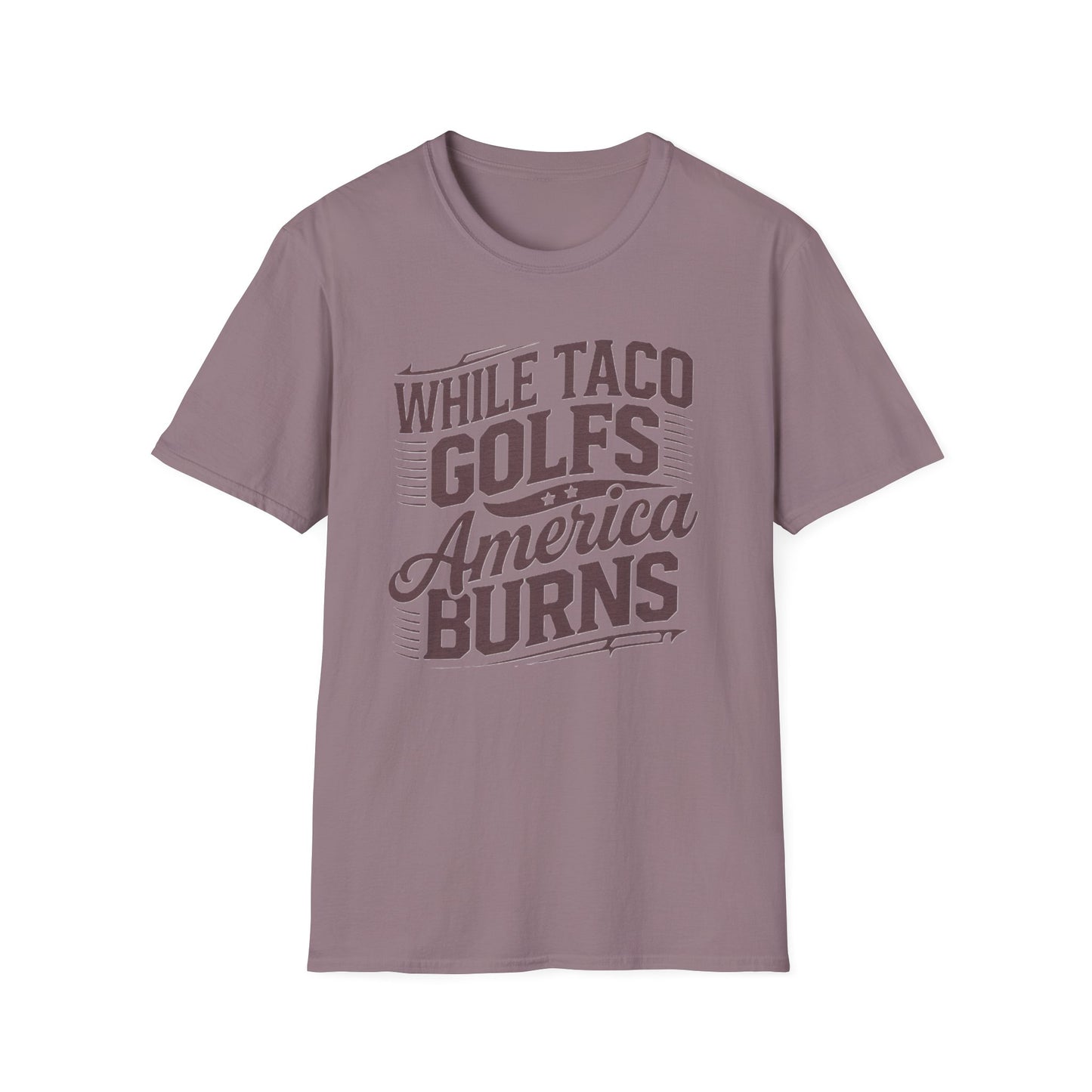 Golf-Themed Unisex Softstyle T-Shirt – Perfect for Taco Lovers, Casual Outings, Gift for Dads, Summer Style, Fun Statement Tee