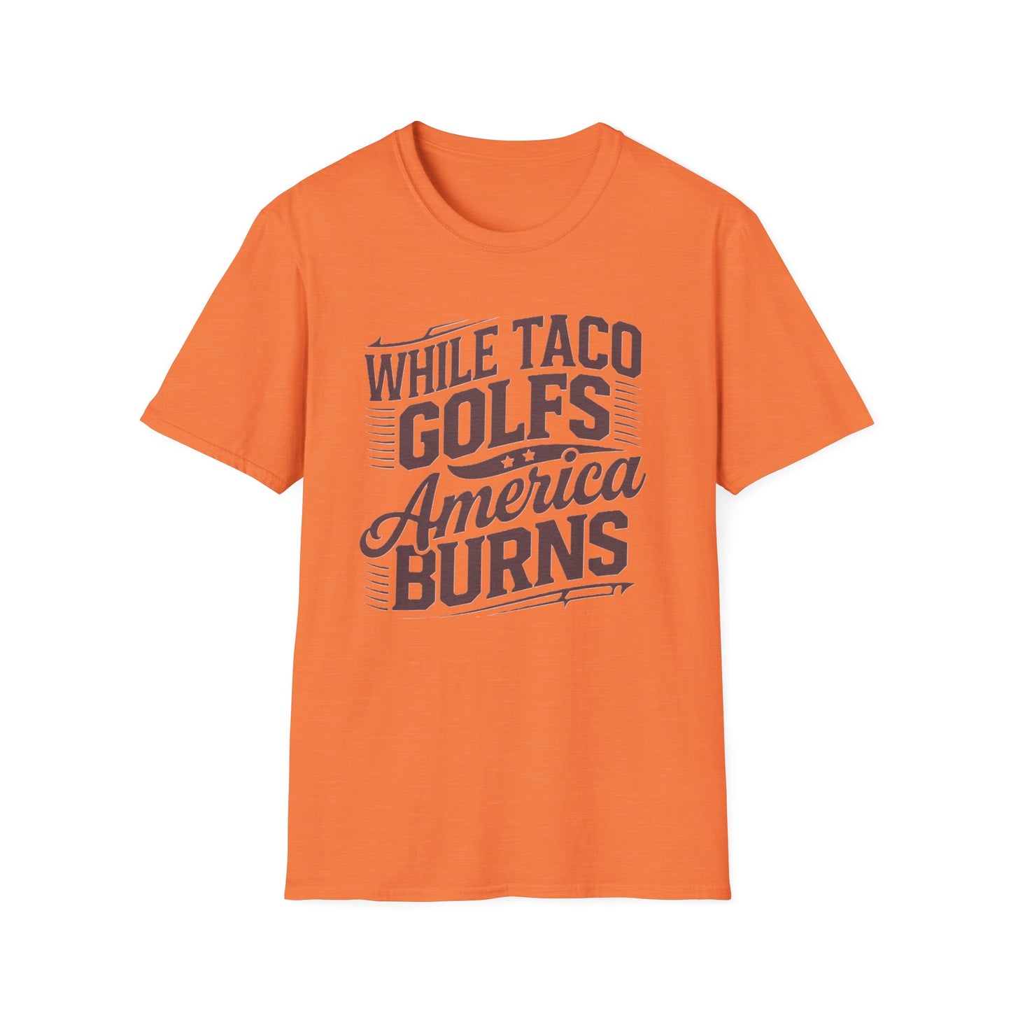 Golf-Themed Unisex Softstyle T-Shirt – Perfect for Taco Lovers, Casual Outings, Gift for Dads, Summer Style, Fun Statement Tee