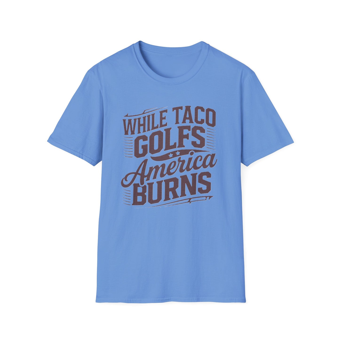 Golf-Themed Unisex Softstyle T-Shirt – Perfect for Taco Lovers, Casual Outings, Gift for Dads, Summer Style, Fun Statement Tee