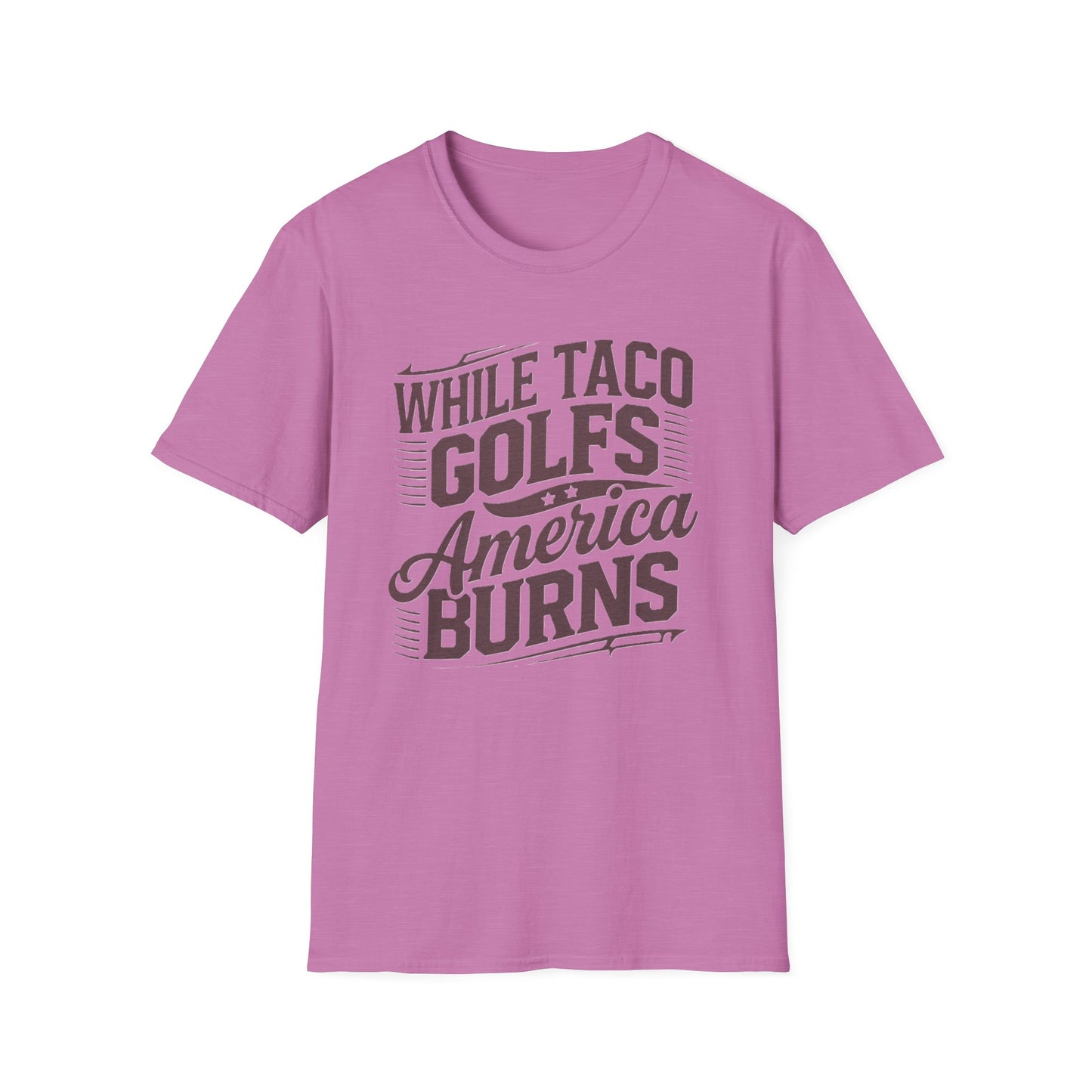 Golf-Themed Unisex Softstyle T-Shirt – Perfect for Taco Lovers, Casual Outings, Gift for Dads, Summer Style, Fun Statement Tee