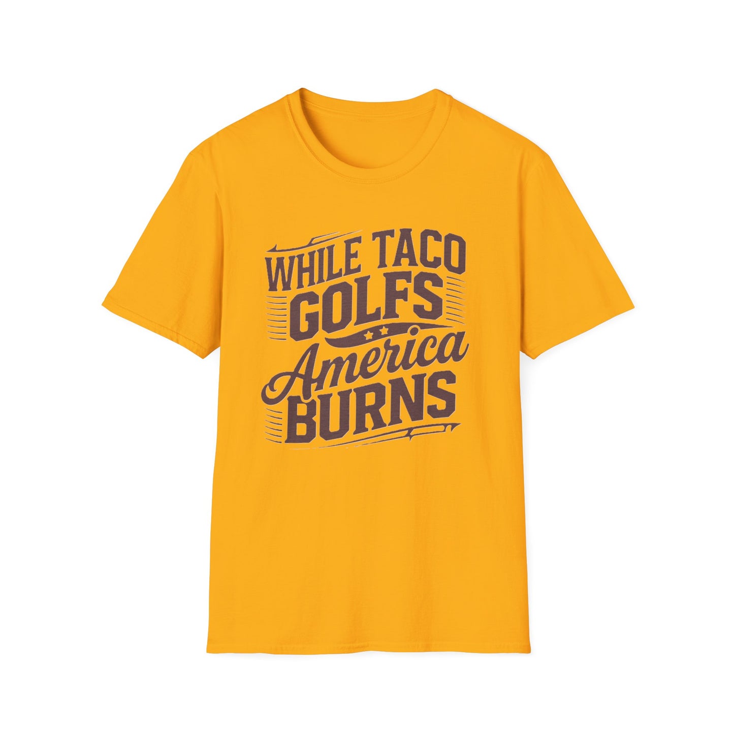 Golf-Themed Unisex Softstyle T-Shirt – Perfect for Taco Lovers, Casual Outings, Gift for Dads, Summer Style, Fun Statement Tee